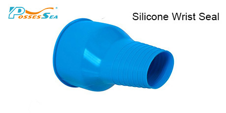 SI-TECH®干式水域救援服可拆卸硅胶袖口（蓝色）